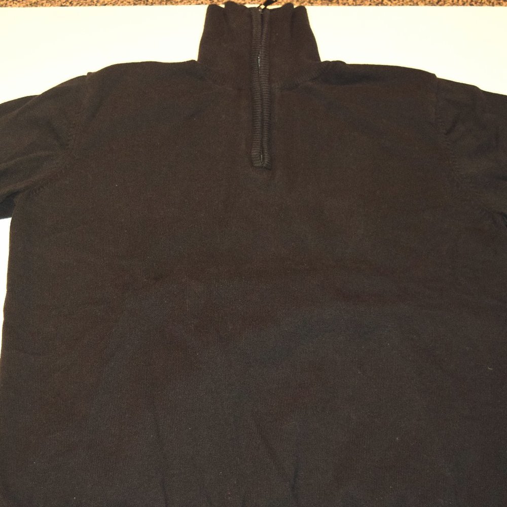 Report Collection Black Zip up turtleneck sweater